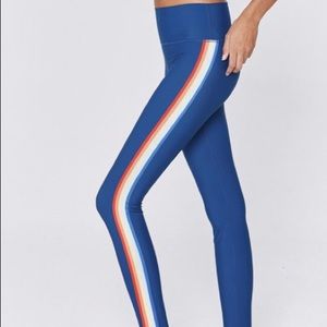 BNWT XS rainbow striped leggings